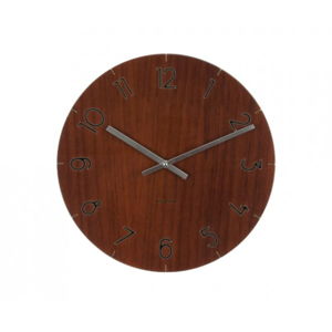 Dřevěné hodiny Karlsson Glass Wood