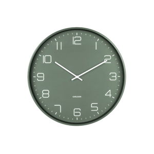 Zelené nástěnné hodiny Karlsson Lofty, ø 40 cm