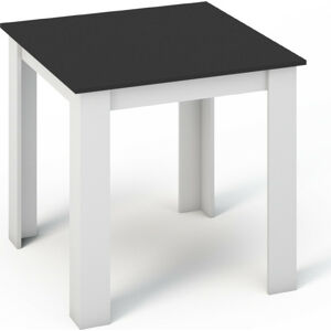 Casarredo Jídelní stůl KONGO 80x80 bílá/černá