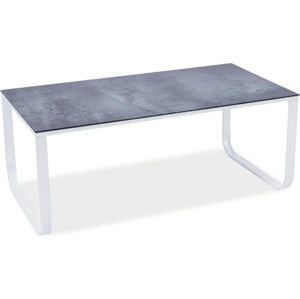 Casarredo Konferenční stolek TAXI II šedý kámen/bílá