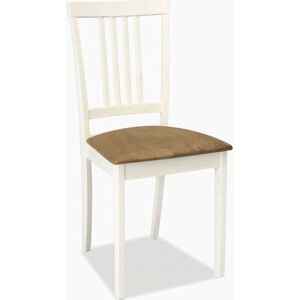 Casarredo Jídelní dřevěná židle CD-63 bílá/béžová