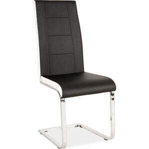 Casarredo Jídelní čalouněná židle H-629 černá/bílé boky