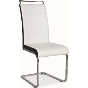 Casarredo Jídelní čalouněná židle H-4 bílá/černá