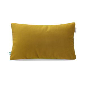Hořčicově žlutý povlak na polštář Mumla Velour, 30 x 50 cm
