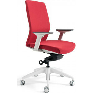 Office Pro Kancelářská židle J2 WHITE BP - červená 202