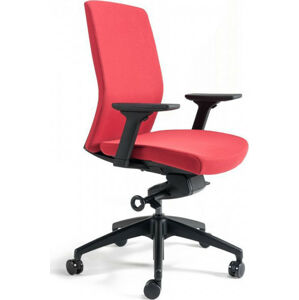 Office Pro Kancelářská židle J2 BP černý plast - červená 202
