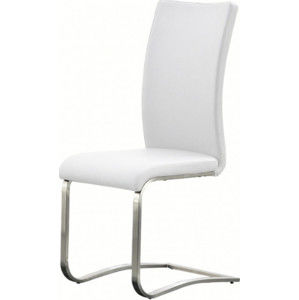 Tempo Kondela Jídelní židle VESATA TYP 3 - ekokůže bílá / kov + kupón KONDELA10 na okamžitou slevu 3% (kupón uplatníte v košíku)