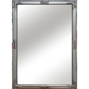 Tempo Kondela Zrcadlo, stříbrný dřevěný rám, MALKIA TYP 11 + kupón KONDELA10 na okamžitou slevu 3% (kupón uplatníte v košíku)