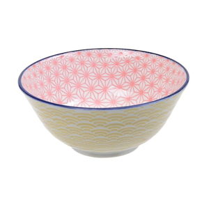 Žlutorůžová porcelánová miska Tokyo Design Studio Star, ⌀ 15,2 cm