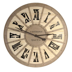 Nástěnné hodiny Antic Line Quai, ⌀ 93 cm