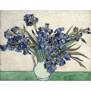 Reprodukce obrazu Vincenta van Gogha - Irises 2, 40 x 26 cm