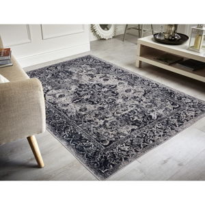 Tmavě šedý koberec Floorita Edessa, 160 x 230 cm