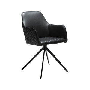 Černá jídelní židle s područkami DAN-FORM Denmark Twine