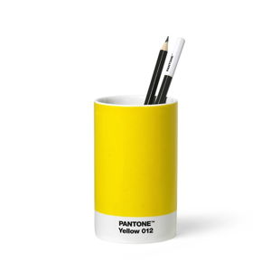 Žlutý keramický stojánek na tužky Pantone