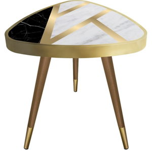 Příruční stolek Maresso Liny Marble Triangle, 45 x 45 cm