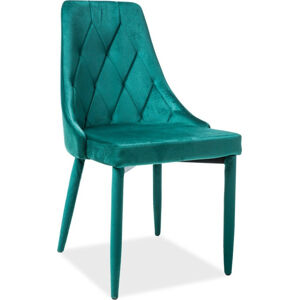 Casarredo Jídelní čalouněná židle TRIX VELVET zelená