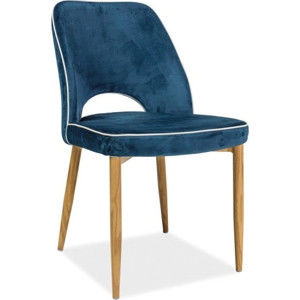 Casarredo Jídelní čalouněná židle VERDI modrá