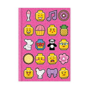 Růžový deník LEGO® Iconic, 96 stran