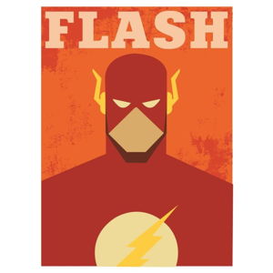 Plakát Blue-Shaker Super Heroes Flash, 30 x 40 cm