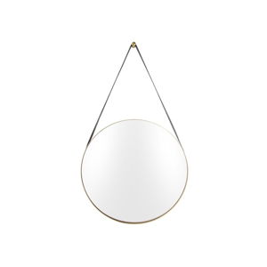 Nástěnné zrcadlo s rámem ve zlaté barvě PT LIVING Balanced, ø 47 cm