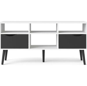 Falco TV stolek Retro 1 bílá/černá