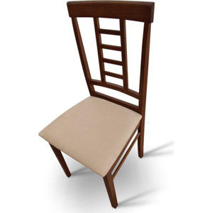 Tempo Kondela Jídelní židle OLEG NEW - ořech / béžová