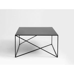 Černý konferenční stolek Custom Form Memo, 100 x 100 cm