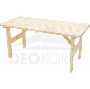 Deokork Masivní dřevěný zahradní stůl z borovice dřevo 32 mm