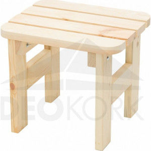 Deokork Masivní dřevěná zahradní stolička z borovice dřevo 32 mm