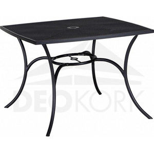Deokork Kovový stůl QUADRA x cm (černá)