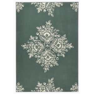 Zelenobílý koberec Hanse Home Gloria Blossom, 160 x 230 cm