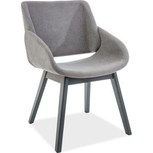 Casarredo Jídelní čalouněná židle NEST šedá/grafit