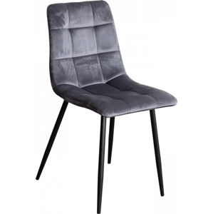 Idea Jídelní židle BERGEN šedý samet