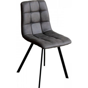 Idea Jídelní židle BERGEN šedé mikrovlákno