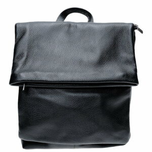 Černý kožený batoh Isabella Rhea
