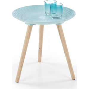 Halmar Odkládací stolek Bingo - světle modrý