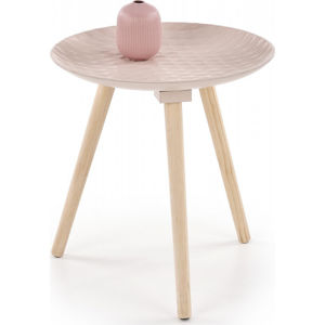 Halmar Odkládací stolek Bingo - světle růžový
