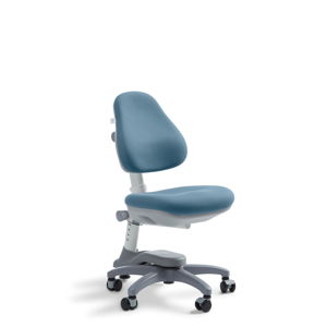 Modrá dětská otočná židle na kolečkách Flexa Novo, 4 - 10 let