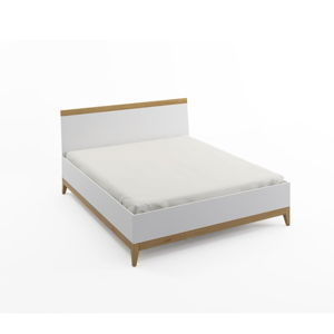 Dvoulůžková postel z masivního borovicového dřeva SKANDICA Livia High Bed, 140 x 200 cm