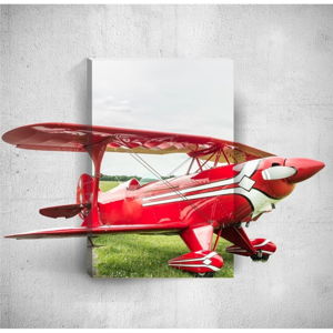 Nástěnný 3D obraz Mosticx Red Plane, 40 x 60 cm