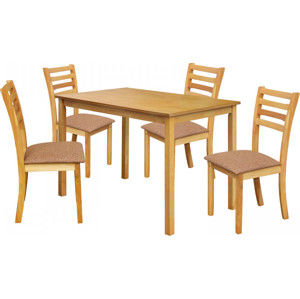 Idea Stůl + 4 židle BARCELONA lak javor