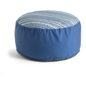 Modrý puf La Forma Bleu Stripe, ⌀ 60 cm