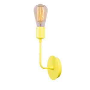 Žluté nástěnné svítidlo Simple Drop
