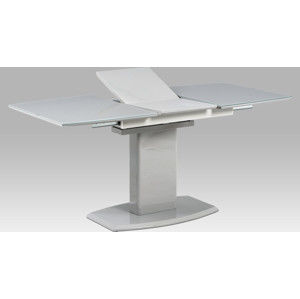 Autronic Jídelní stůl AT-4011 GREY - 120+40x cm, šedé  + šedá MDF
