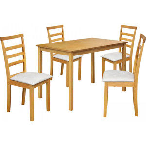 Idea Stůl + 4 židle LIVORNO lak javor