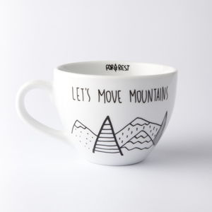 Velký hrnek FOR.REST Design Let´s Move Mountains, 300 ml