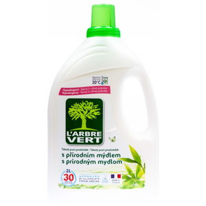 Ekologický prací gel s přírodním mýdlem, L´Arbre Vert, 2 l (30 praní)