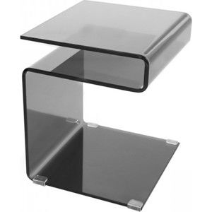 Idea Odkládací stolek černé sklo