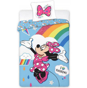 Forclaire Dětské povlečení Minnie Mouse Rainbow