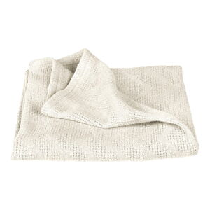 Krémová pletená dětská deka z Bio bavlny 80x80 cm Seashells – Roba